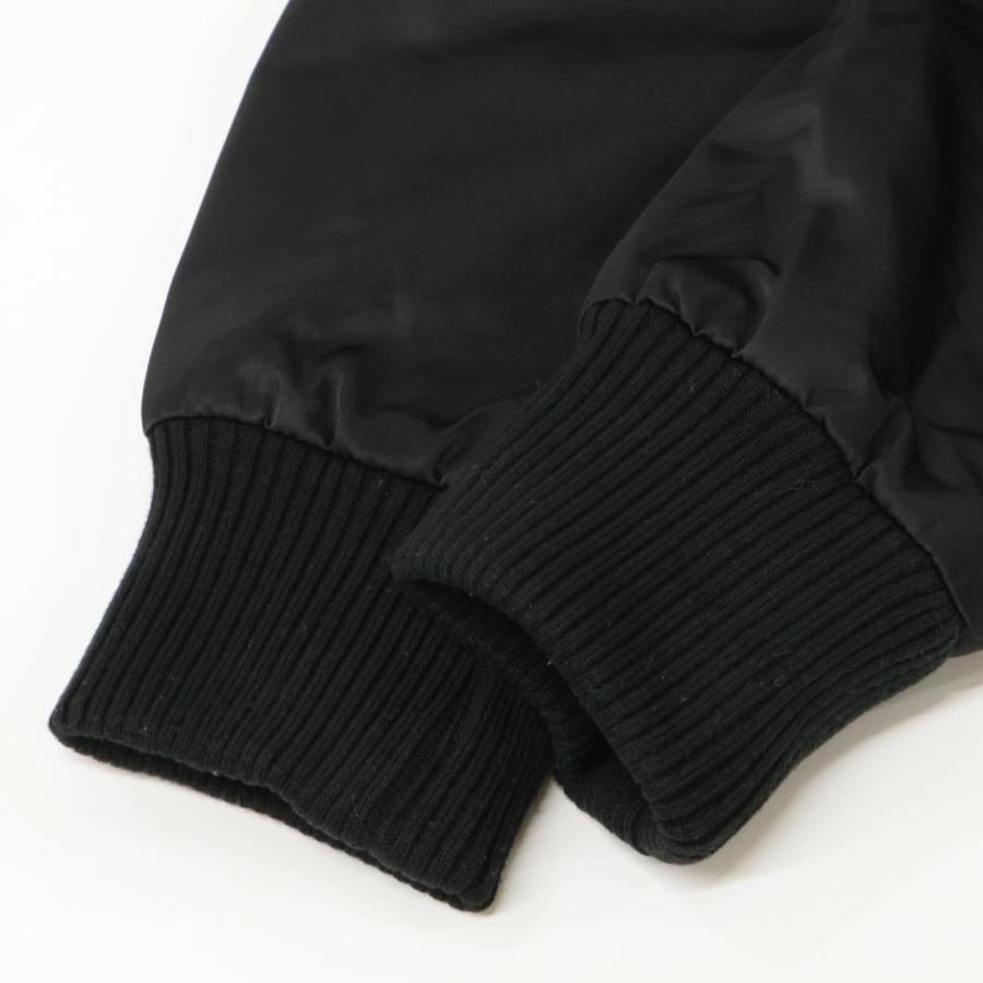 DIESEL（ディーゼル） ブラック ロゴ刺繍コーチジャケット ブラック S