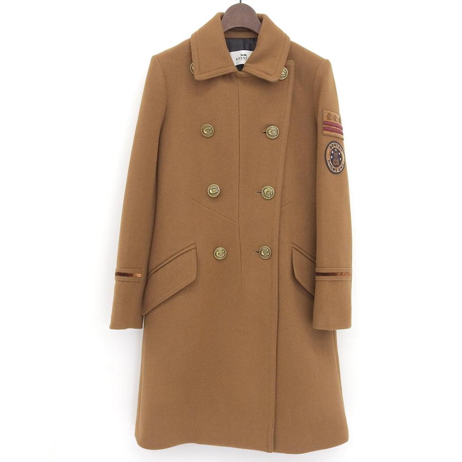 COACH（コーチ） 国内正規/ F34123 ワッペン付き ダブルブレストコート