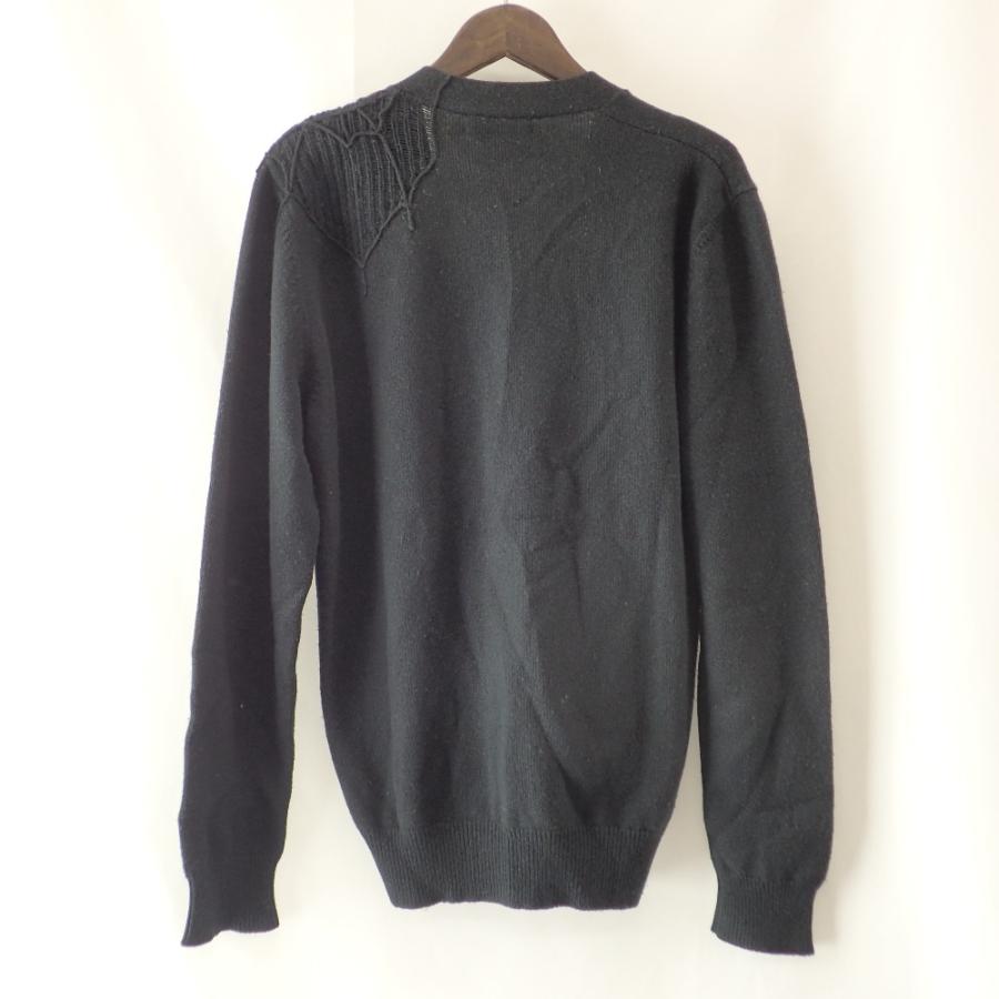 国内正規/ HERMES エルメス カシミア100％ スパイダーモチーフ Vネック