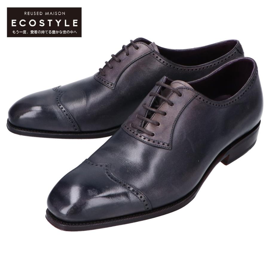 Carmina カルミナ 内羽根 レザーパンチドキャップトゥシューズ 6