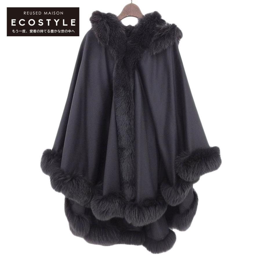 BALMAIN（バルマン） カシミヤ100×フォックスファー ポンチョ / ケープ