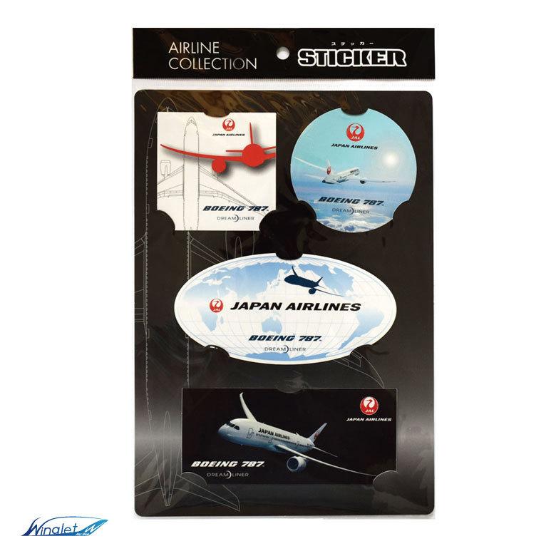 JAL ボーイング 787 ステッカー セット 日本航空 BOEING Sticker set