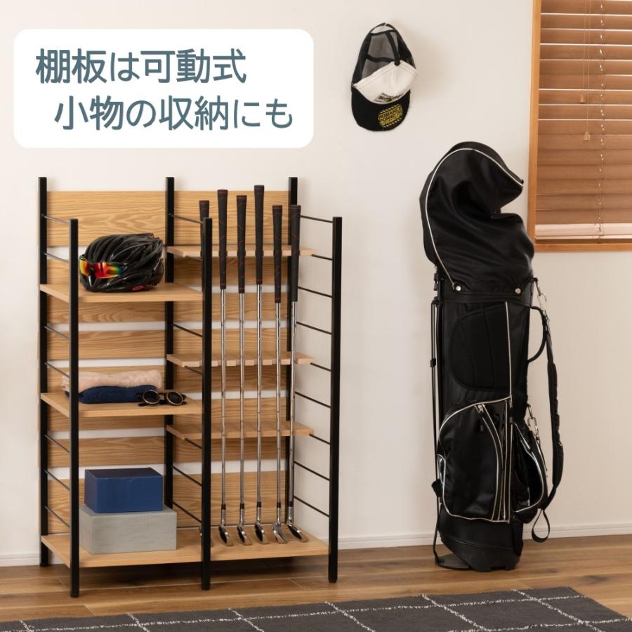 AZUMAYA(東谷) ゴルフ収納ラック ゴルフバッグ ゴルフクラブ ゴルフ