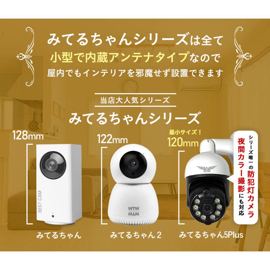 WTW 塚本無線 【SD32GB+ステッカー2枚セット】防犯カメラ みてるちゃん