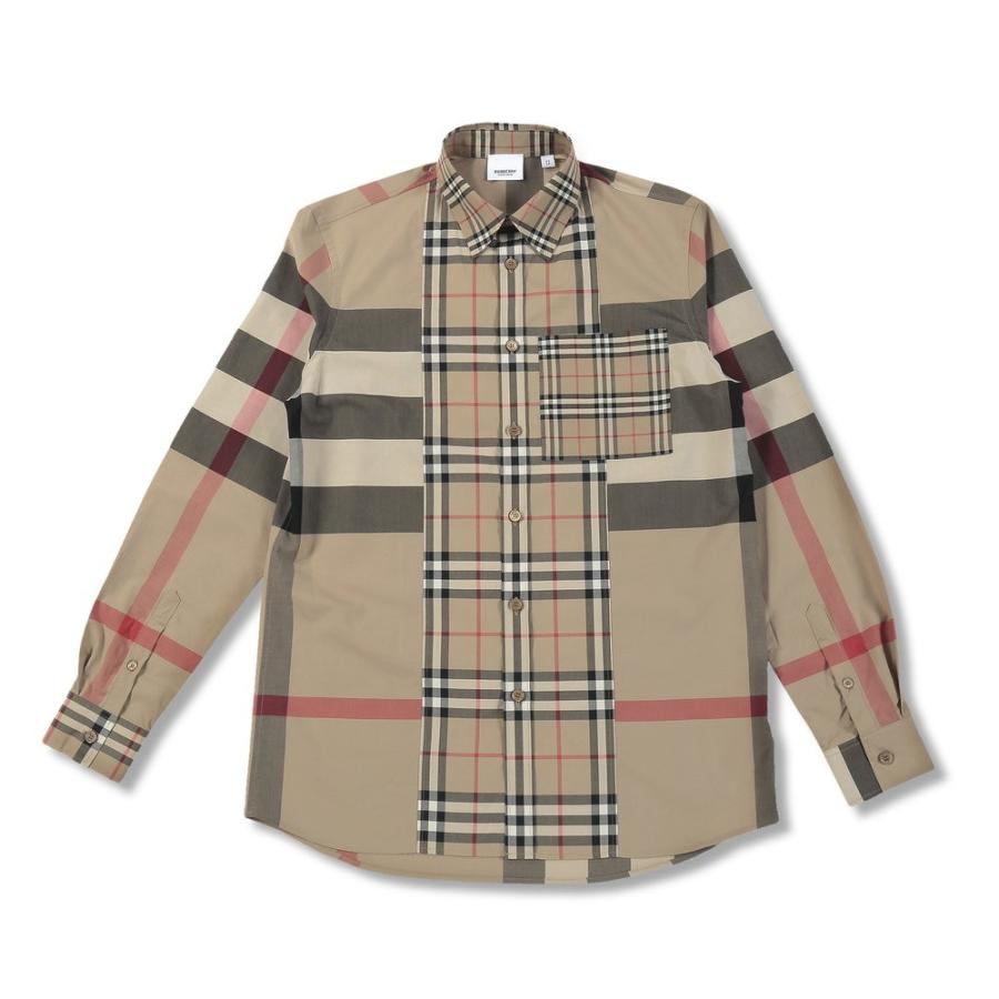 BURBERRY（バーバリー） シャツ メンズ チェックシャツ パッチワーク