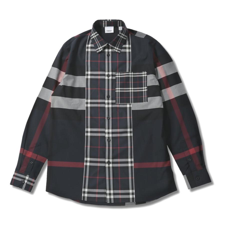 BURBERRY（バーバリー） シャツ メンズ チェックシャツ パッチワーク