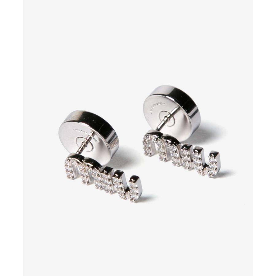 miu miu（ミュウミュウ） MIU MIU PIERCED EARRINGS クリスタル付