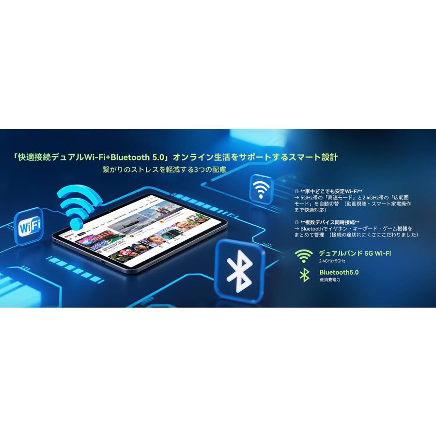 タブレット 11インチ BNCF Bpad 16GB+128GB+1TB拡張 Android 15 Helio