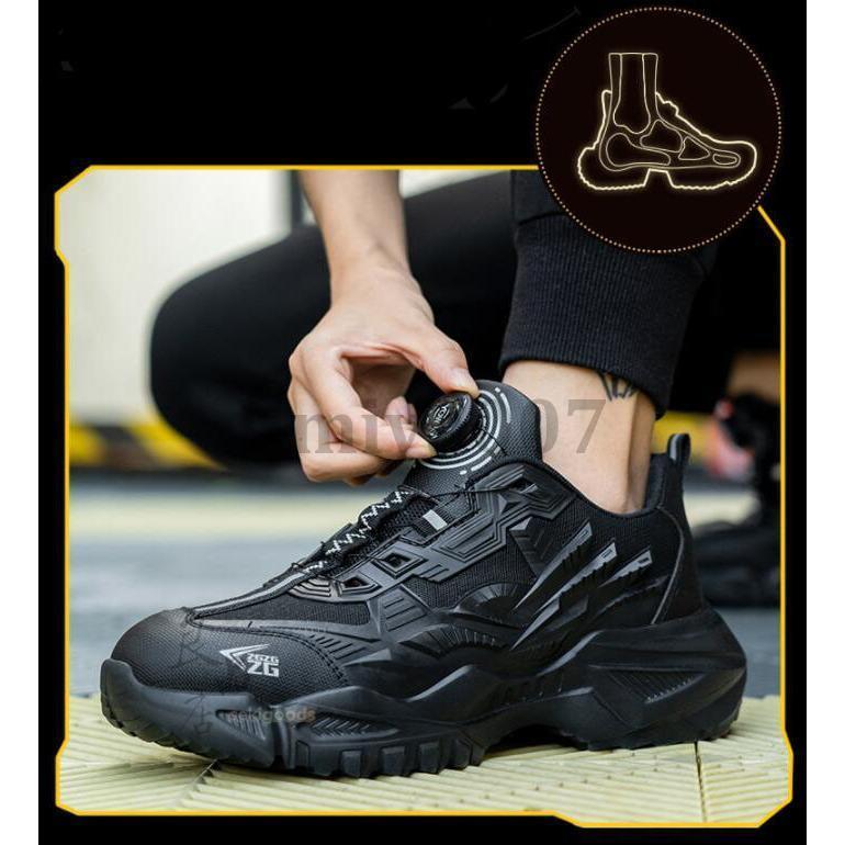 爆買 安全靴 紐なし ハイカット おしゃれ メンズ レディース 女性用