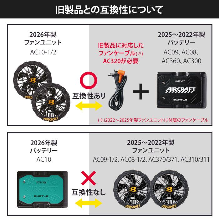 BURTLE（バートル） [予約] バッテリー カラーファン セット 2026年