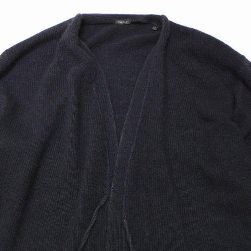 COMOLI コモリ 23AW カシミヤ 製品染 カーディガン 1 ネイビー