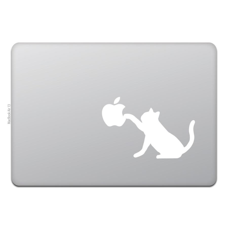 MacBook Air / Pro マックブック ステッカー シール 猫 黒猫 キャット