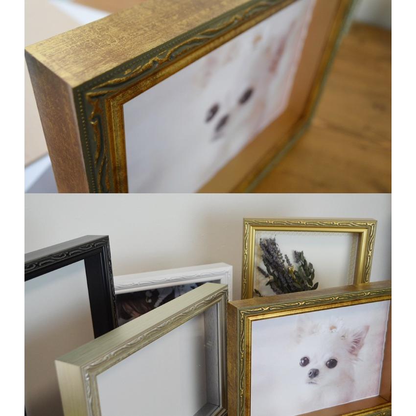 FF ボックスフレーム 立体額 額縁 B5 182×257mm アンティーク 風 写真