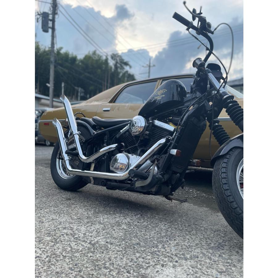 バルカン400/800 アップマフラー（ターンアウト