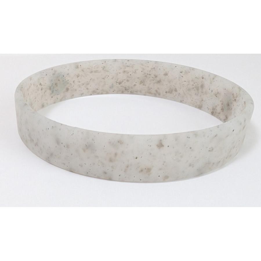 3サイズあり】隕石の粉入りシリコンブレス (大／Lサイズ）内周20cm 幅