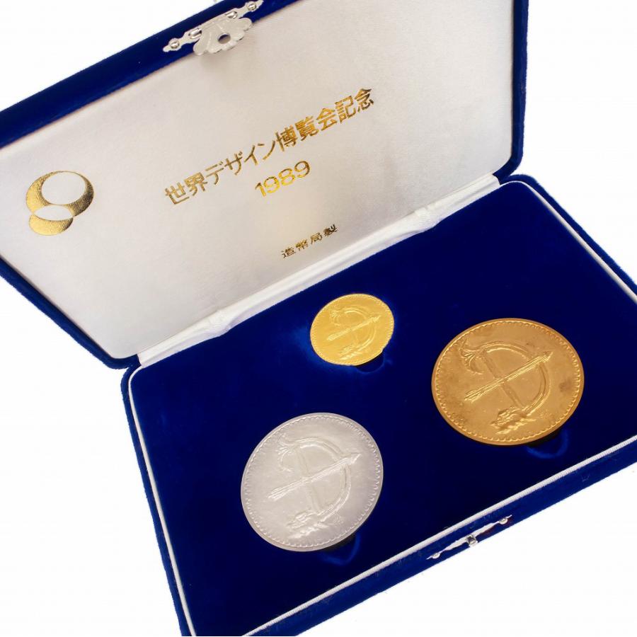 名東】造幣局製 世界デザイン博覧会記念 公式記念メダル 1989年 K24