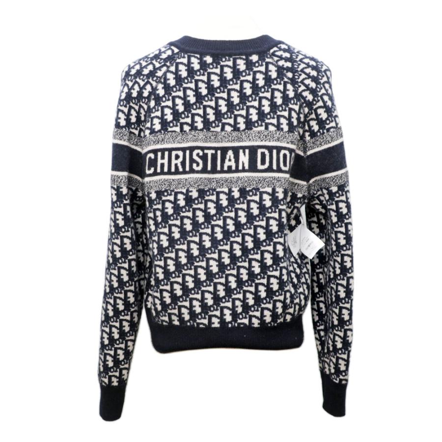 名東】ディオール リバーシブルニットセーター 34 カシミヤ ブラック