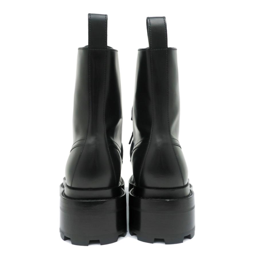 名東】エルメス ブーツ ファンク 38 BK 黒 SV金具 ケリーバックル