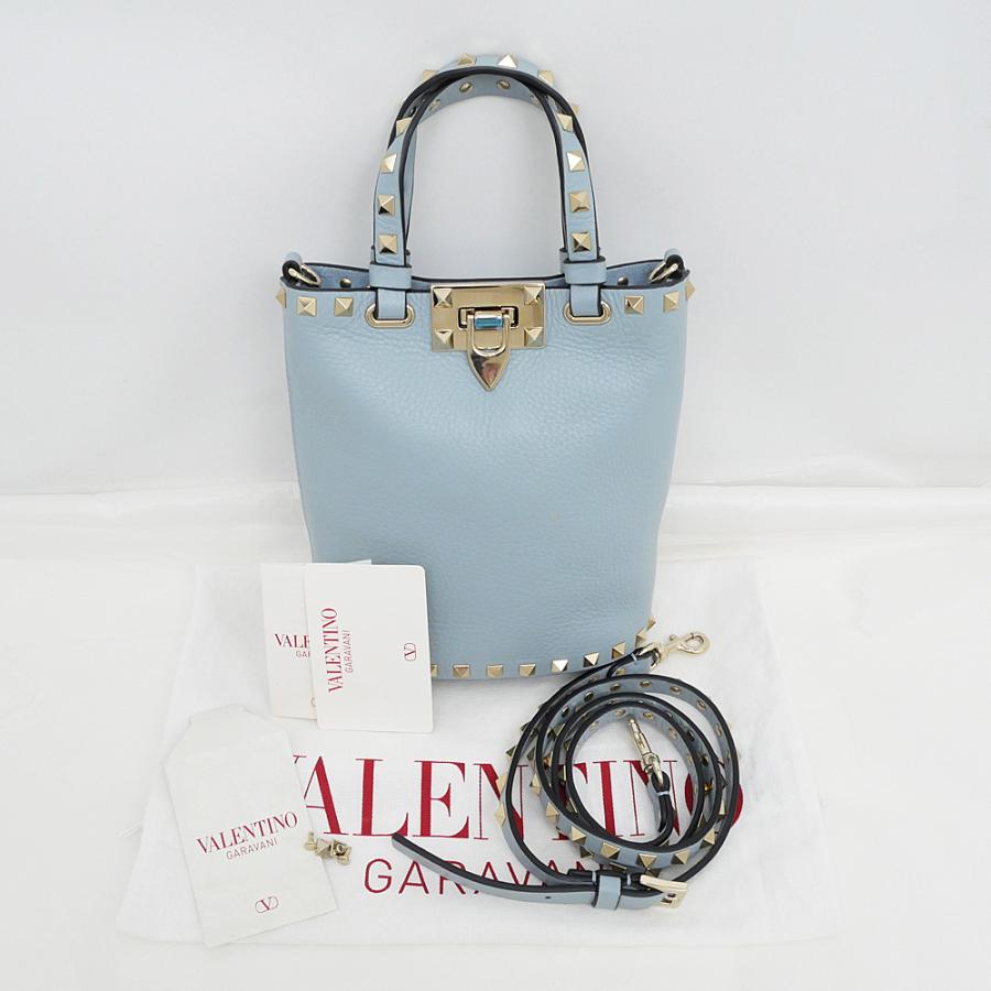 名東】ヴァレンティノ ロックスタッズ 2WAYミニトート ショルダー