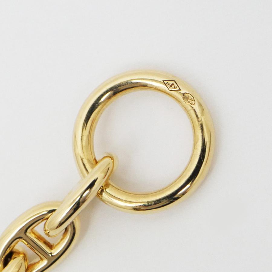 名東】エルメス シェーヌダンクル TPM ブレスレット 750 YG イエロー