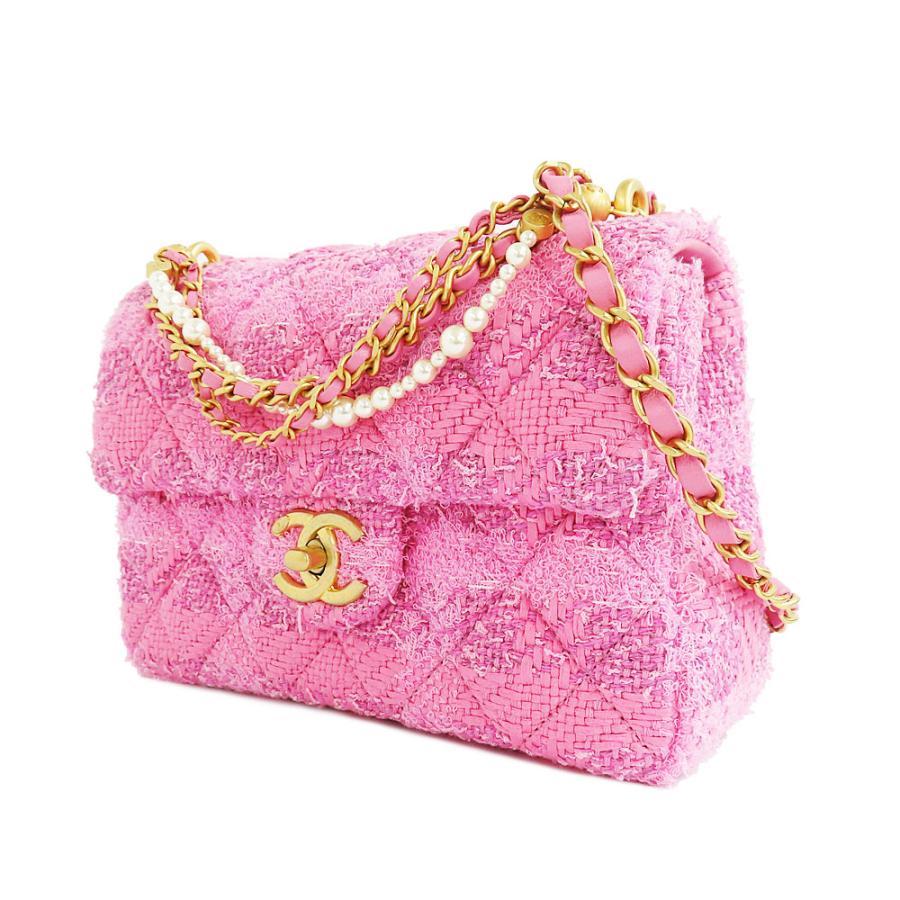 名古屋】シャネル ミニフラップ チェーンショルダーバッグ ツイード