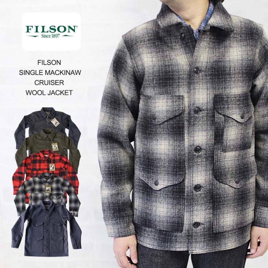 FILSON（フィルソン） SINGLE MACKINAW CRUISER WOOL JACKET シングル