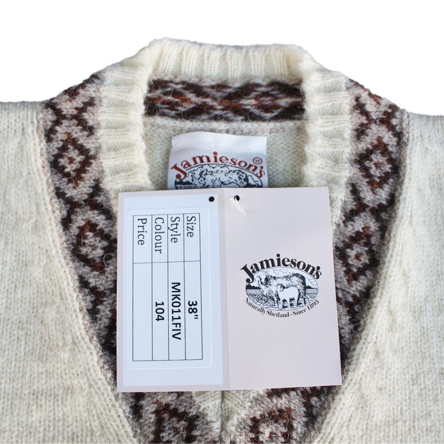 JAMIESON'S ジャミーソンズ FAIR ISLE V-NECK VEST フェアアイル V