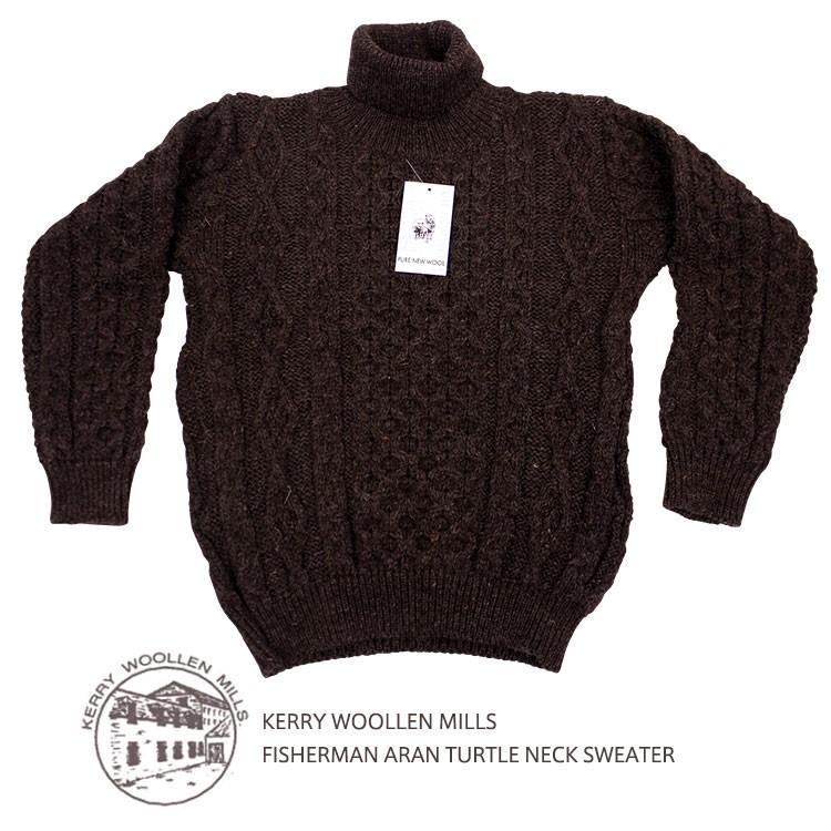 KERRY WOOLLEN MILLS ケリーウーレンミルズ FISHERMAN ARAN TURTLE
