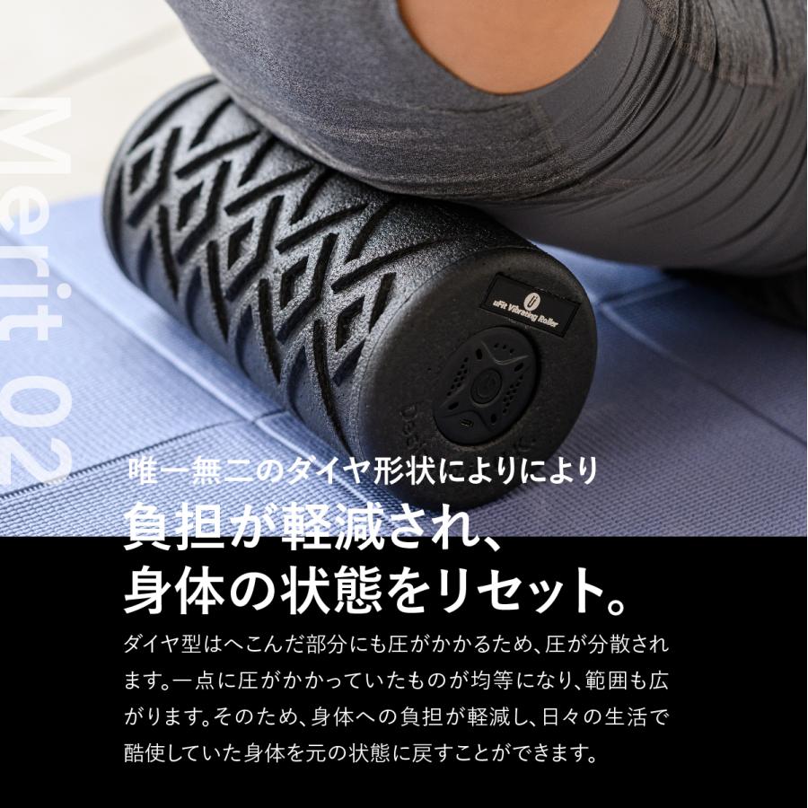 uFit uFit Vibrating Roller 電動フォームローラー 強力 痛くない 直径