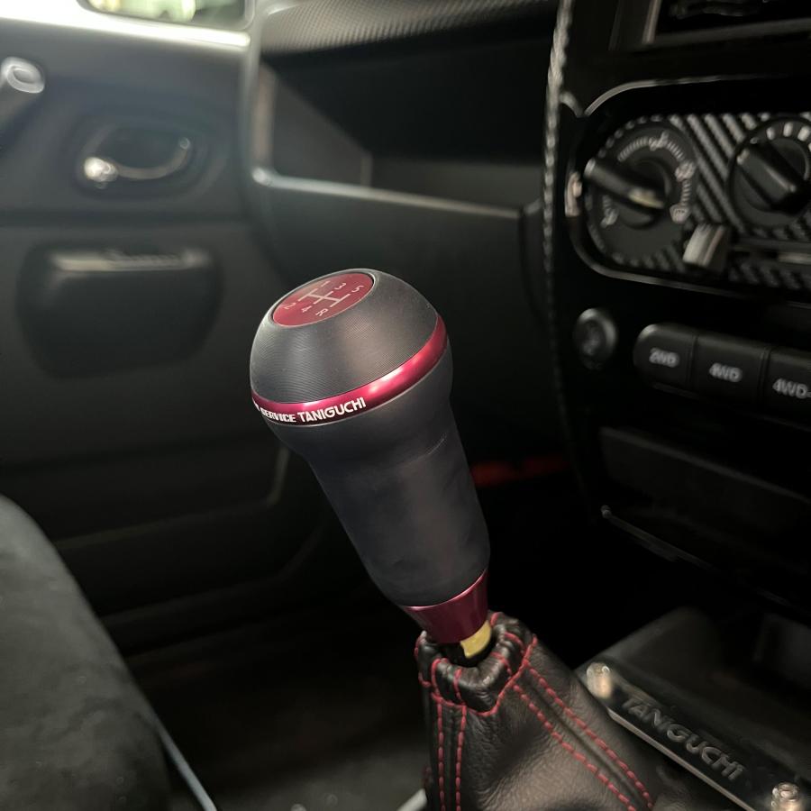 ORS タニグチ ラウンドシフトノブ MT車 レッド ジムニー JB23以前 JA22