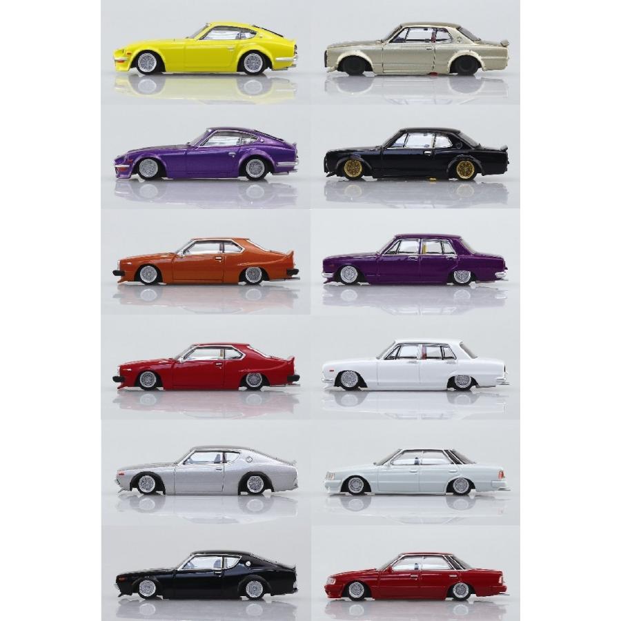 グラチャン 即納 最新版 アオシマ 1/64スケール 全12台入り ダイ