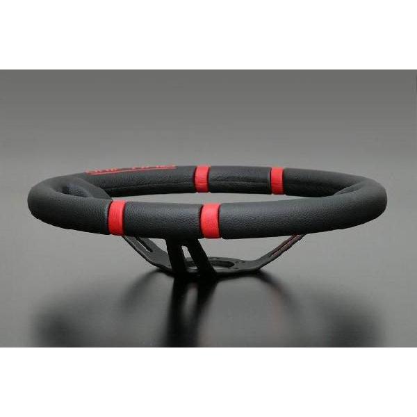 MOMO ステアリング DRIFTING（ドリフティング） ブラックレザー/レッド