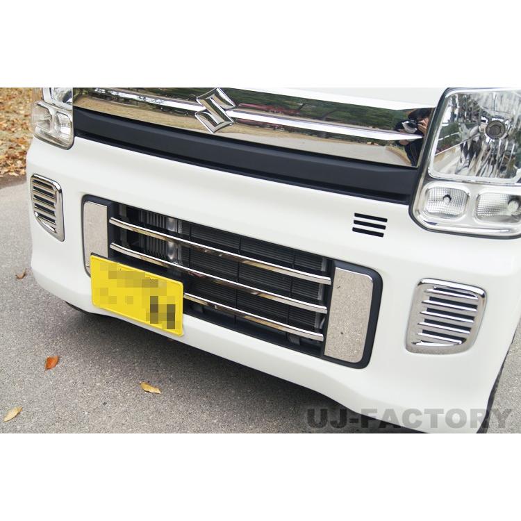 即納 フロントバンパーグリル＋グリルサイド+ダミーフォグガーニッシュ