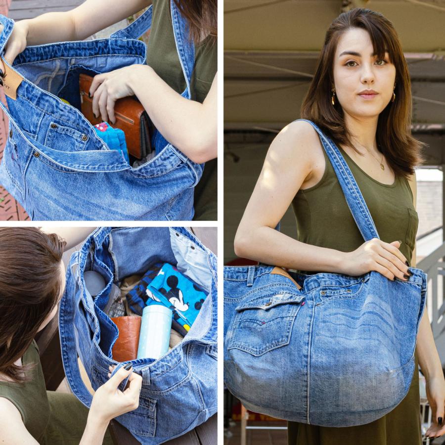 送料無料】UK Trident デニムマザーズトートバッグ レディース 手作り