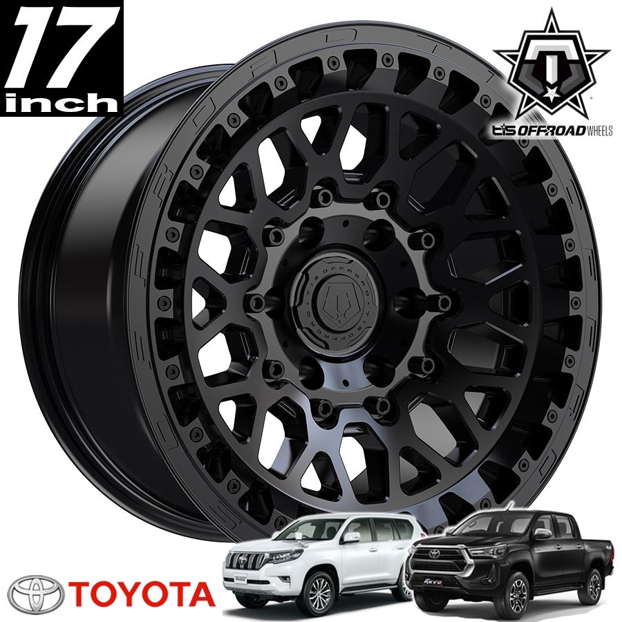 TIS OFFROAD 555SB サテンブラック 17インチアルミホイール 17x9 6H139