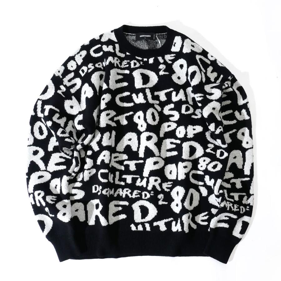 DSQUARED2（ディースクエアード） メンズ クルーネック ニット プル