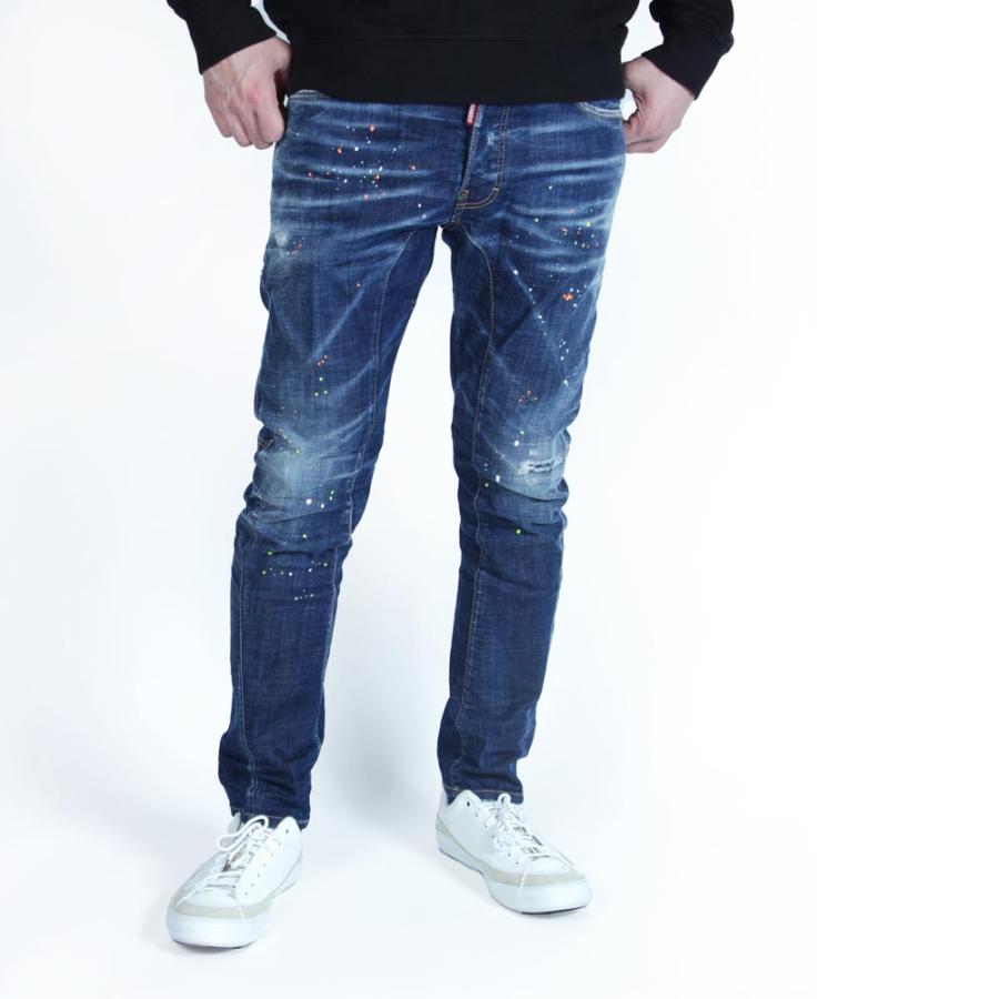 DSQUARED2（ディースクエアード） メンズ デニムパンツ TIDY BIKER