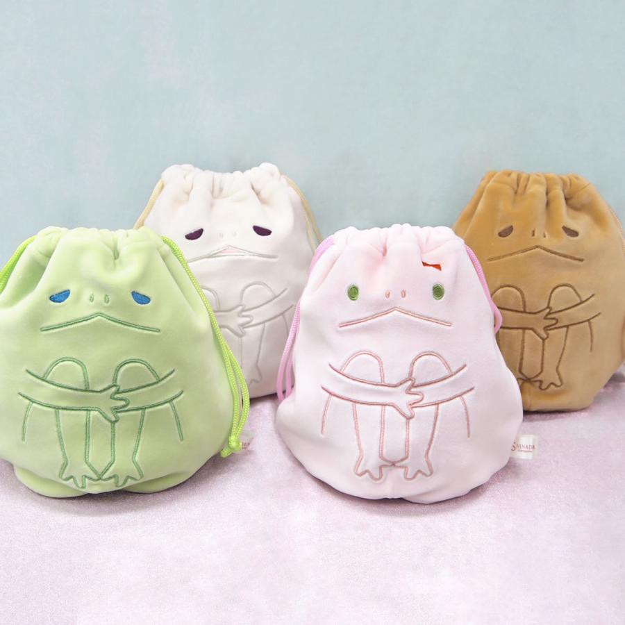 ふわとろ触感生地】ふにすけ フニスケ マスコットキーホルダー 巾着袋