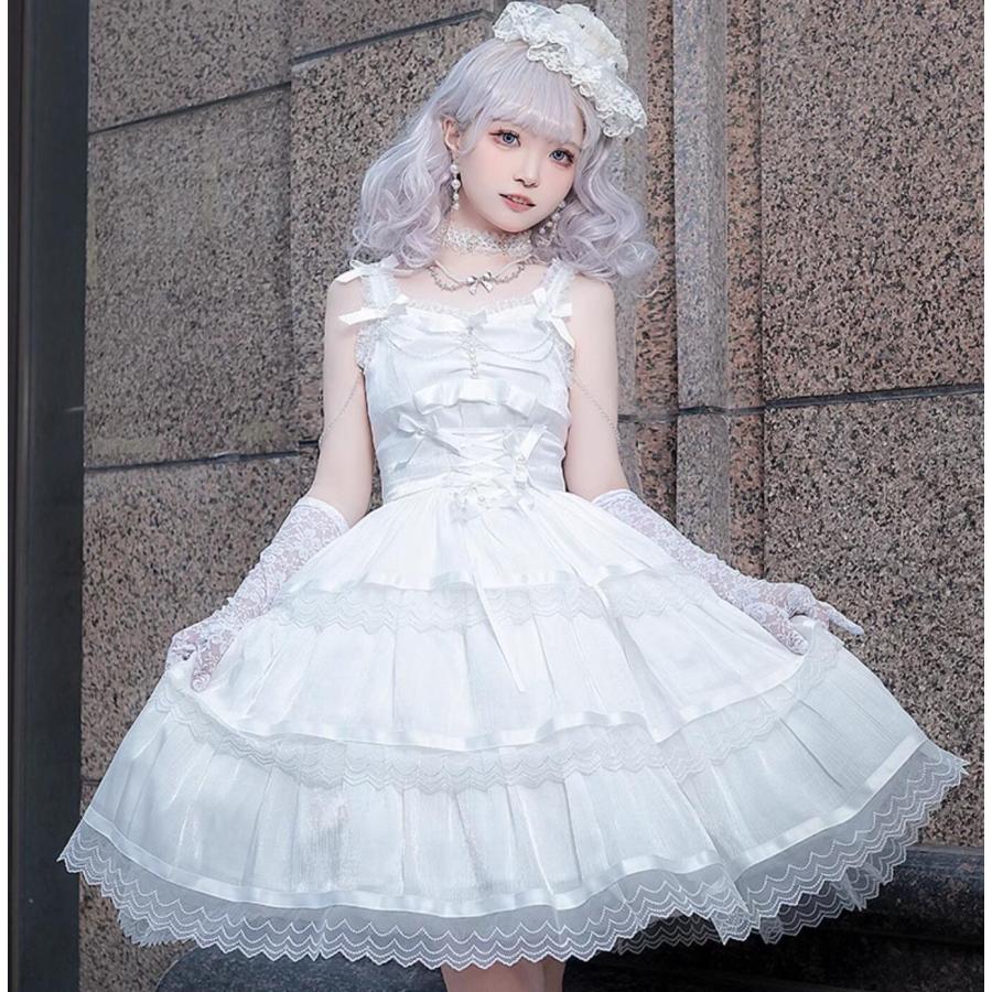 ゴスロリ ロリータ ドレス ジャンパースカート キャミソールワンピース