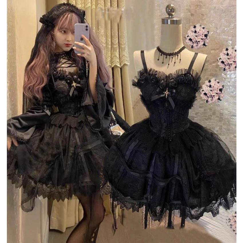 ジャンパースカート ゴスロリ＆ゴシック ロリータ ワンピース JSK 膝丈