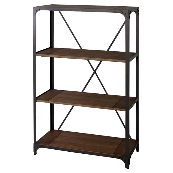 東谷 什器 スチールラック 棚板 木製 ラック 収納棚 4段 レトロ