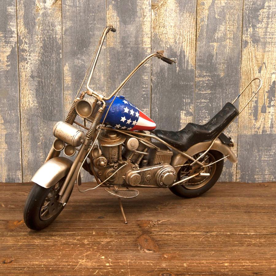ブリキ おもちゃ 置き物 バイク インテリア オブジェ 玩具 アメリカン
