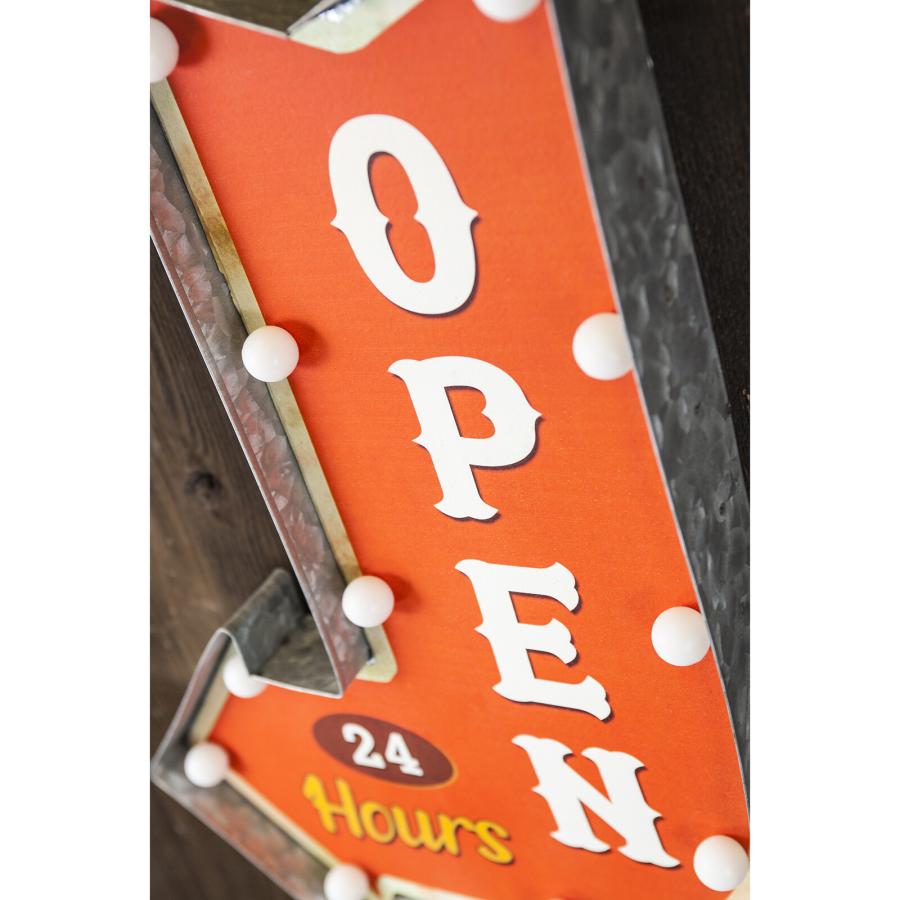 看板 インテリア 照明 LED ライト サイン 矢印 OPEN オープン 店舗