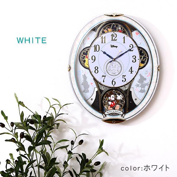 掛け時計 電波 おしゃれ からくり時計 ディズニー disney ミッキー