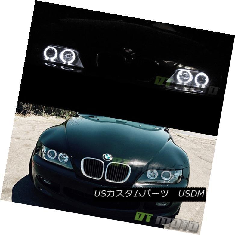 ヘッドライト ブラック1996-2002 BMW Z3 LEDハロープロジェクター