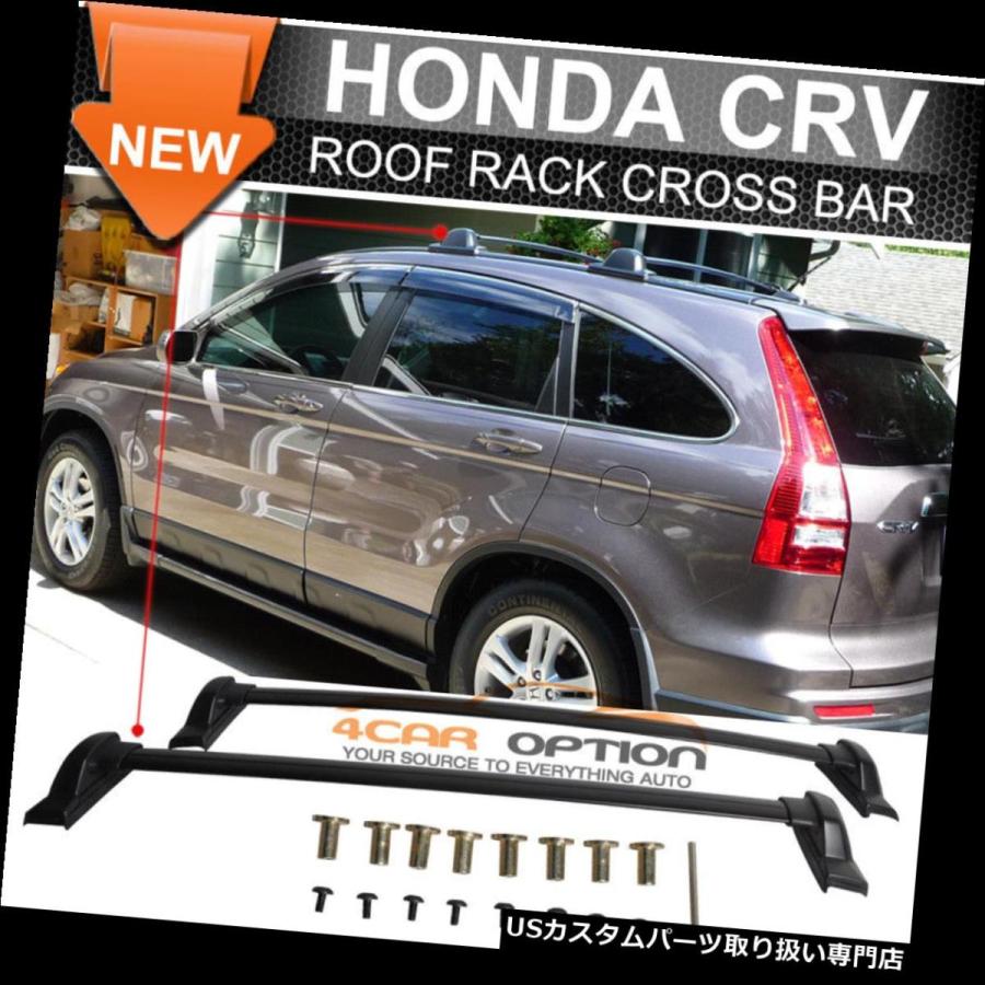 USキャリア 07-11ホンダCRV CR-V OEスタイルブラックトップルーフ