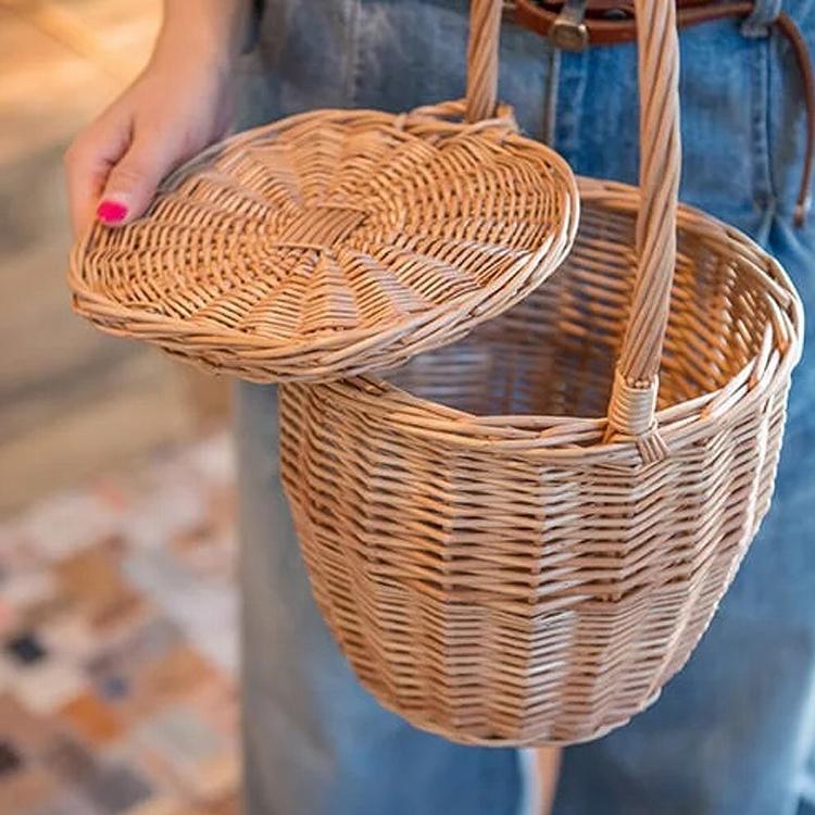 Katie カップケーキデザイン かごバッグ Katie カップケーキデザイン