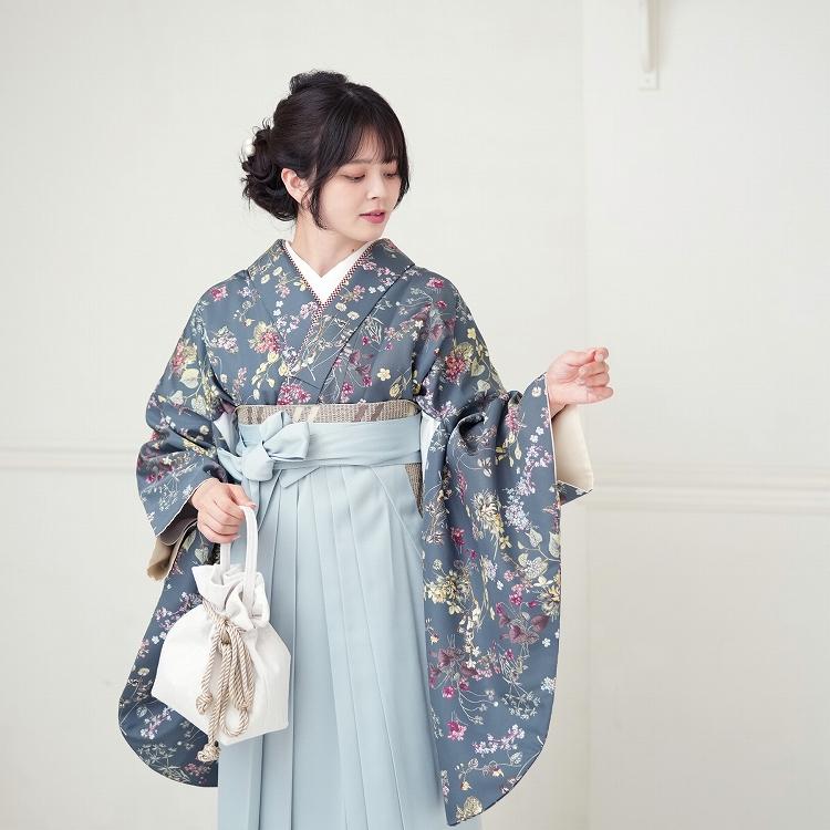 utatane 袴 レンタル 卒業式 2尺袖着物 袴 17点セット レトロモダン 系