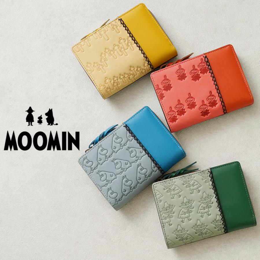 MOOMIN（ムーミン） 財布 二つ折り財布 牛革 レザー リトルミイ