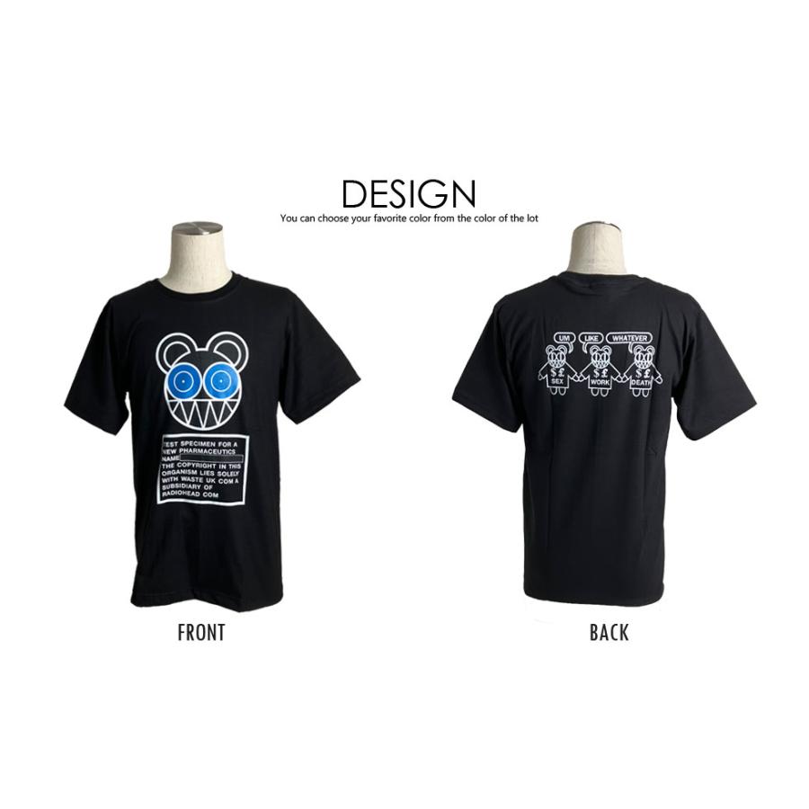 ロックtシャツ バンドtシャツ パンク Radiohead レディオヘッド メンズ